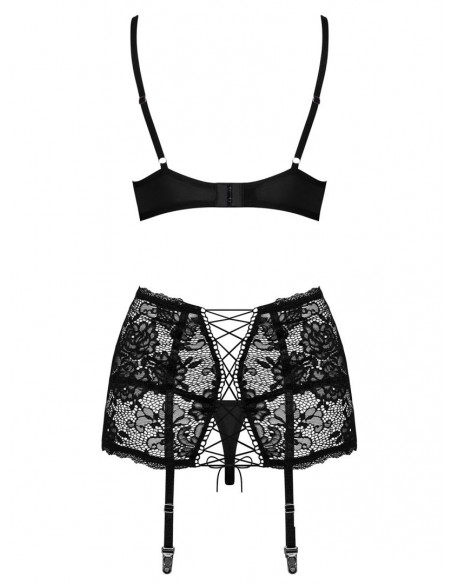 Peonesia - Ensemble noir 3 pcs | Obsessive