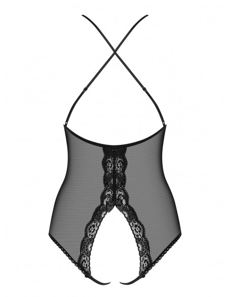 Body noir ouvert transparent | Obsessive