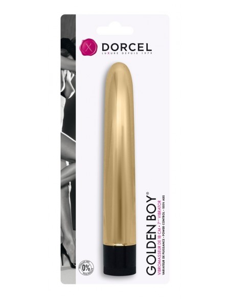 Vibromasseur Dorcel Golden Boy 18 cm Or | Dorcel