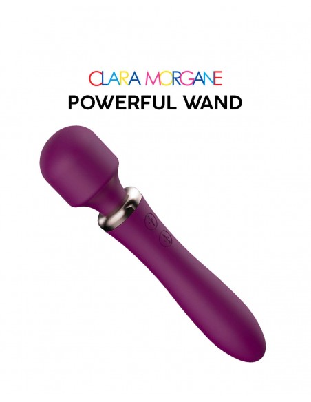 Powerful Wand Bordeaux - double stimulateur vibrant | Clara Morgane