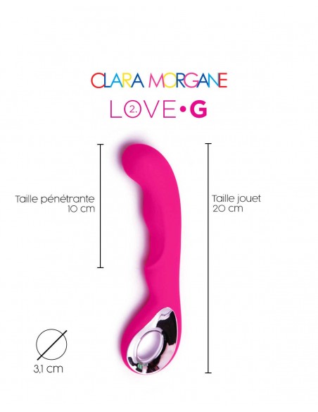 Love G 2.0 rose - Vibromasseur Point G | Clara Morgane