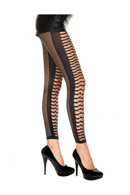 Leggings noir filet | Music Legs