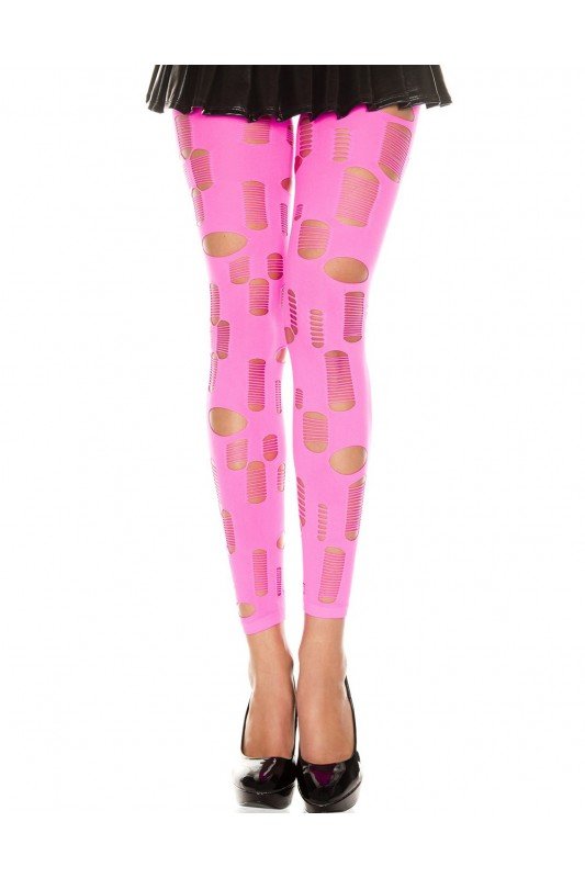 Legging rose fluo ajouré | Music Legs