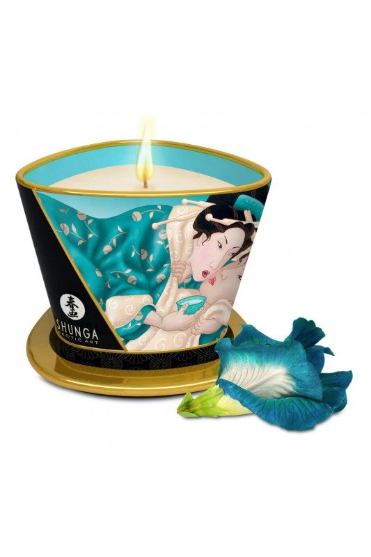 Bougie de massage lueur & caresses Sensual Fleurs des iles | Shunga