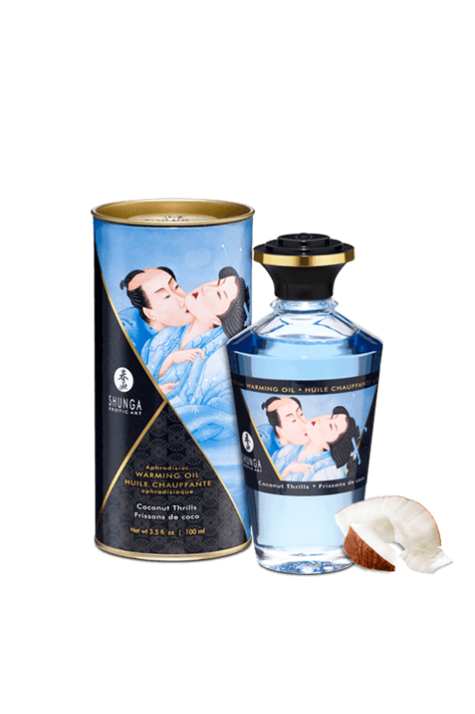 Huile chauffante aphrodisiaque Frissons de coco 100ml | Shunga