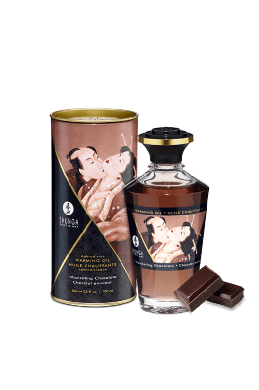 Huile chauffante aphrodisiaque Chocolat enivrant 100ml | Shunga