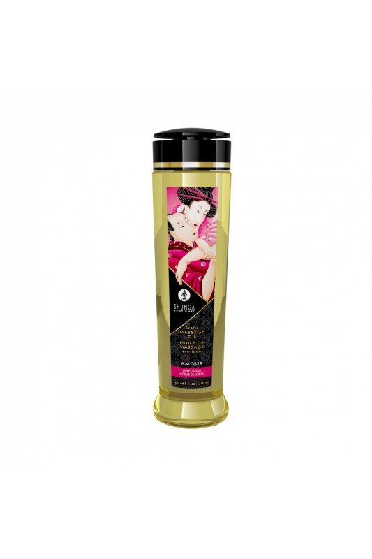 Huile de massage érotique - Coeur de Lotus - 240 ml | Shunga