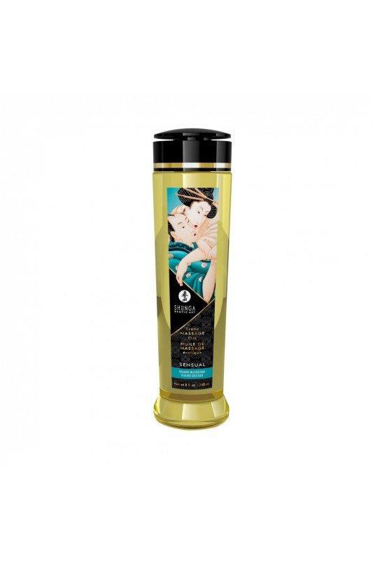 Huile de massage érotique - Sensual - Fleurs des îles - 240 ml | Shunga