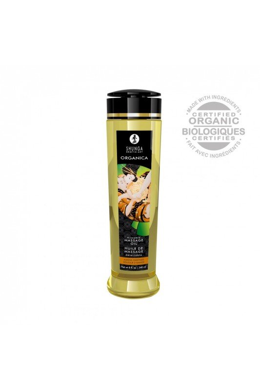 Huile de massage organique - Douceur d'amande - 240 ml | Shunga