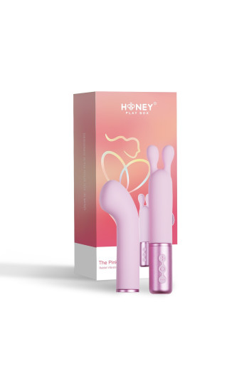 Padparadscha - Vibromasseur rose à tête interchangeable | Honey Play box