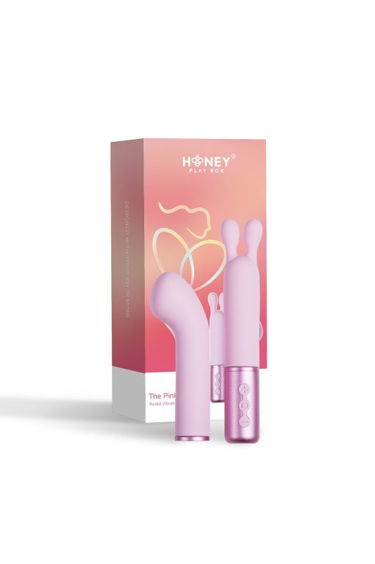 Padparadscha - Vibromasseur rose à tête interchangeable | Honey Play box