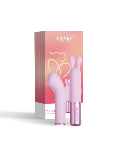 Padparadscha - Vibromasseur rose à tête interchangeable | Honey Play box