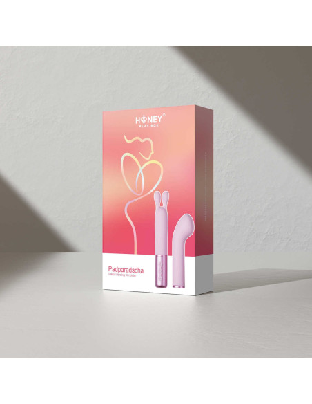 Padparadscha - Vibromasseur rose à tête interchangeable | Honey Play box