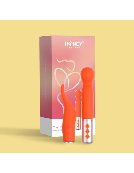 Partschinite - Vibromasseur rose à tête interchangeable | Honey Play box