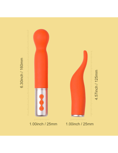 Partschinite - Vibromasseur rose à tête interchangeable | Honey Play box