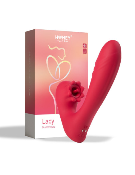 Lacy : Vibromasseur point G avec langue pour le clitoris | Honey Play box