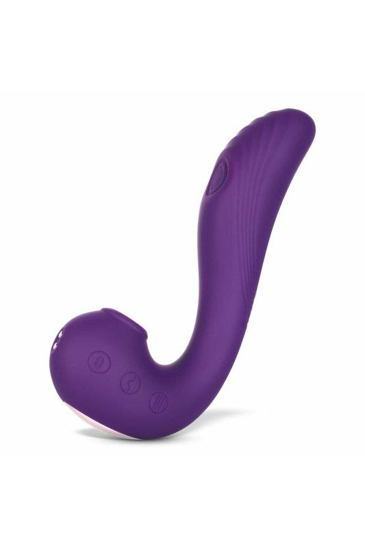 Angel : Vibromasseurviolet 3 en 1 point G & léchage du clitoris | Honey Play box