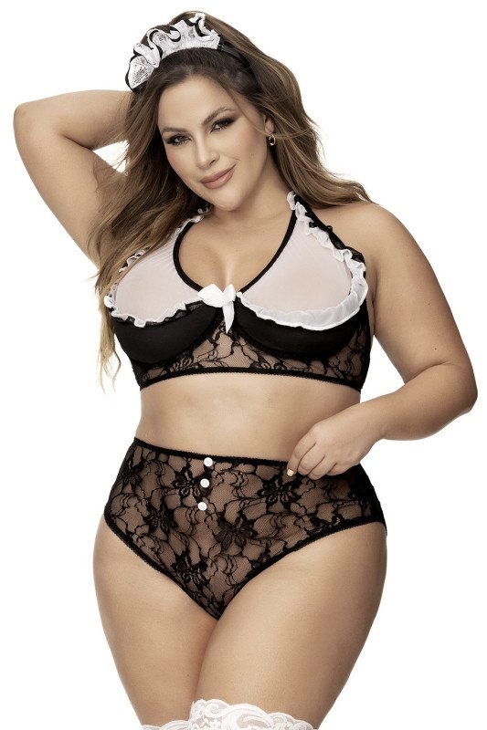 Costume de Femme de Chambre Sexy Grande Taille | Mapalé