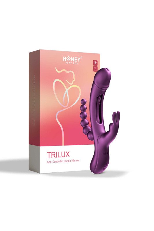 Vibromasseur Violet Rabbit Trilux 4 en 1 | Honey Play box