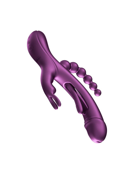 Vibromasseur Violet Rabbit Trilux 4 en 1 | Honey Play box