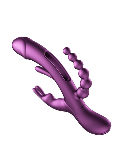 Vibromasseur Violet Rabbit Trilux 4 en 1 | Honey Play box