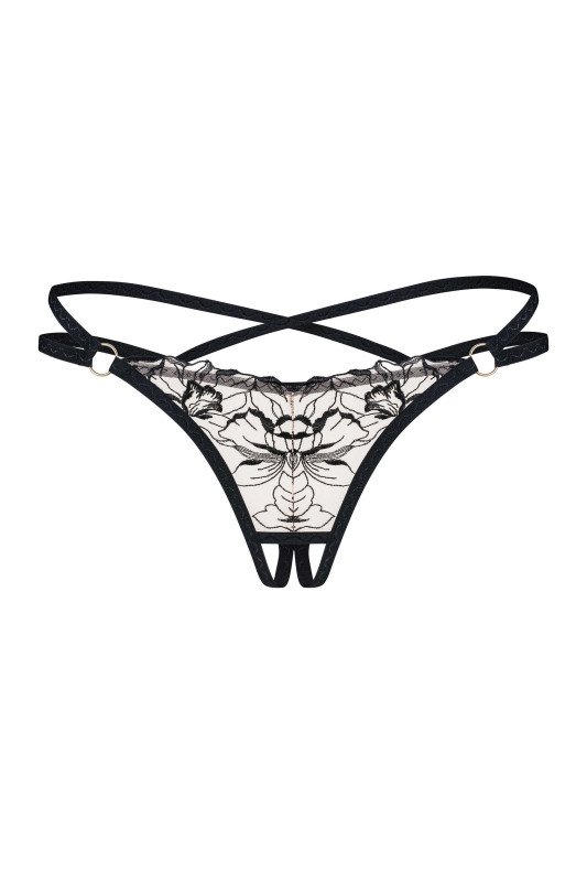 Vila Blanes String Ouvert Noir | Obsessive Exquisite