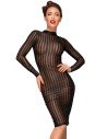 Robe Tulle Transparent Classique F182 | Noir HandMade