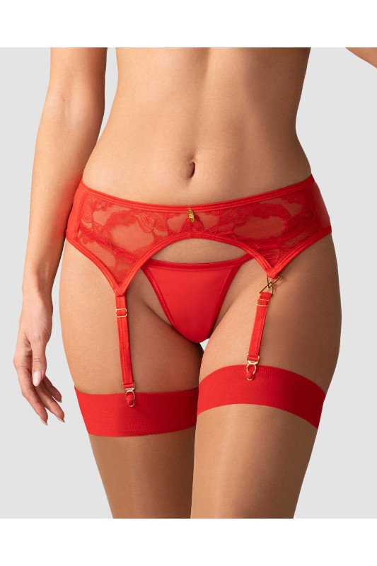 Porte-jarretelles Aliosa Rouge | Obsessive