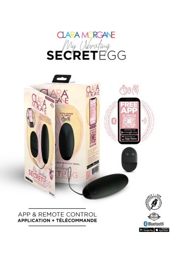 Oeuf Vibrant My Vibrating Secret Egg Noir | Clara Morgane