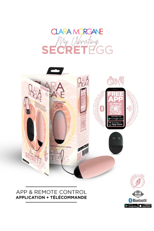 Oeuf Vibrant My Vibrating Secret Egg Rose | Clara Morgane