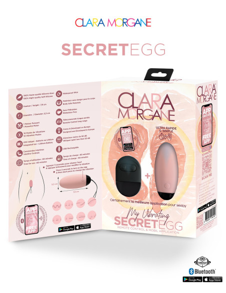 Oeuf Vibrant My Vibrating Secret Egg Rose | Clara Morgane