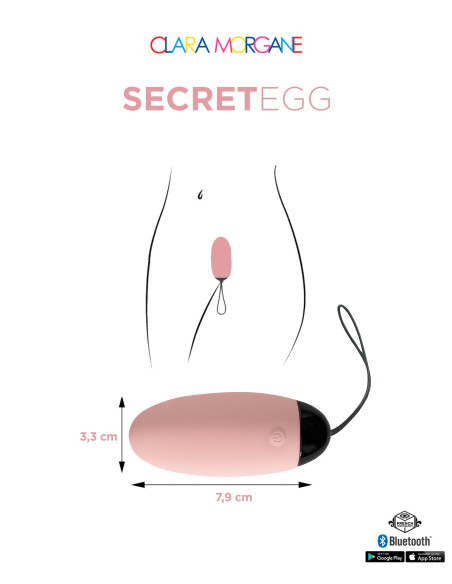 Oeuf Vibrant My Vibrating Secret Egg Rose | Clara Morgane