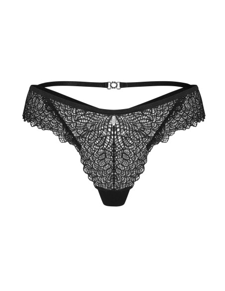 Tanga Dentelle Mystère Noir | Obsessive