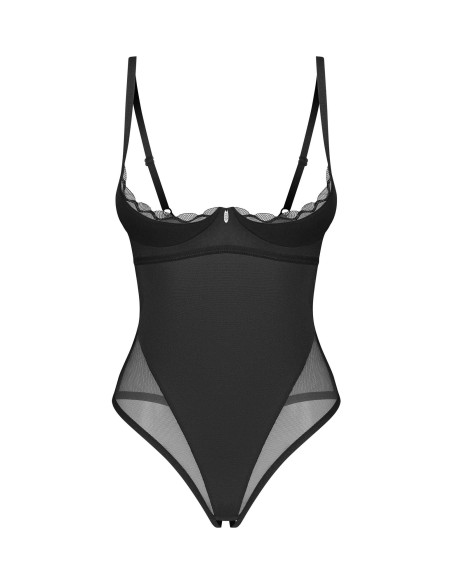 Body ouvert noir glamour Stelisa | Obsessive