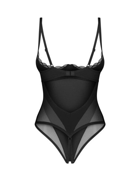 Body ouvert noir glamour Stelisa | Obsessive